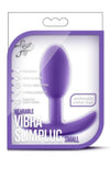 Luxe ''Vibra Slim'' Plug Purple -Small