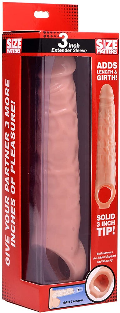 Size Matters 3" Extender Sleeve -Flesh