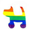 Pride- Rainbow ''Dog'' Sticker