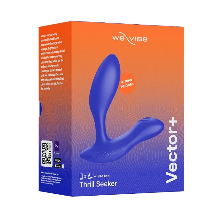 We-Vibe "Vector +" Vibrating Prostate Massager -Royal Blue