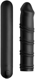 BANG! ''Swirl'' Sleeve and XL Silicone Bullet -Black
