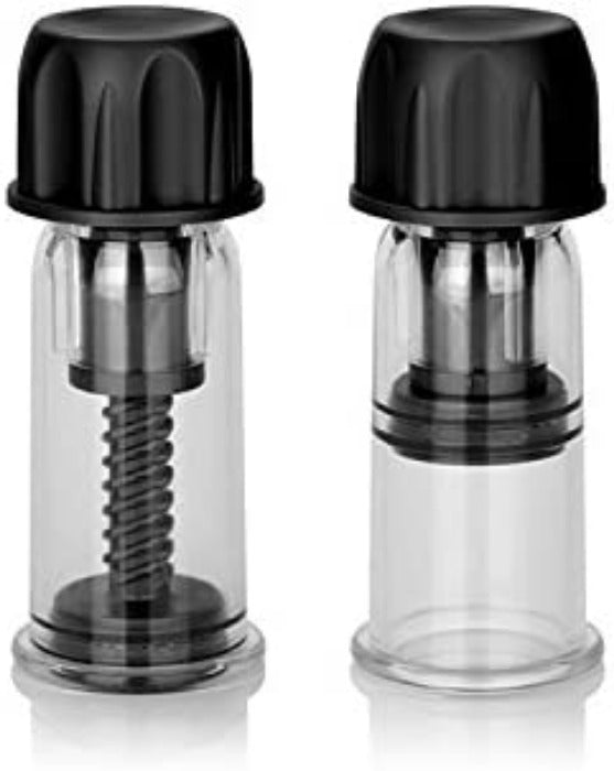 Nipple Play "Vacuum Twist" Suckers -Black