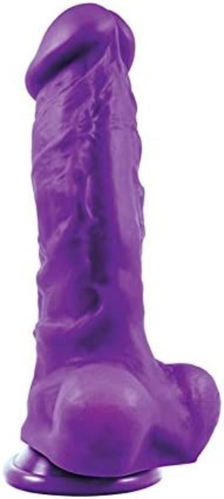 Colours Pleasures 'Thick' 8 Inch Dildo -Purple