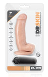 Dr. Skin ''Dr. Spin'' 7 Inch Gyrating Vibe Dildo -Flesh