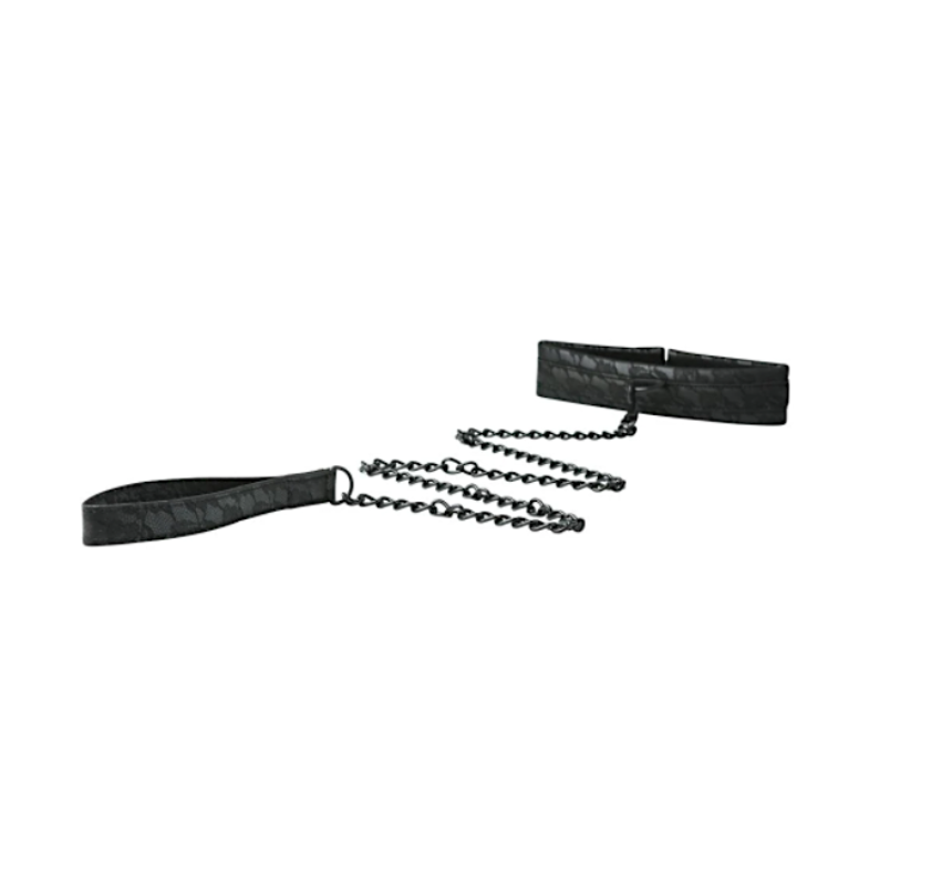 Sincerely "Lace Collar" Leash Set -Blk