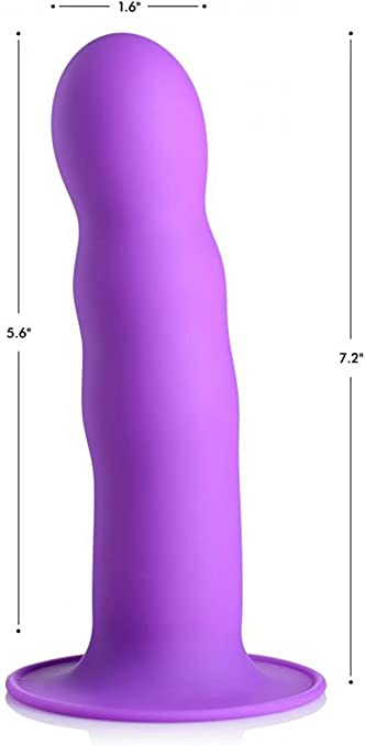 Squeeze-It "Squeezable Wavy" Dildo -Purple