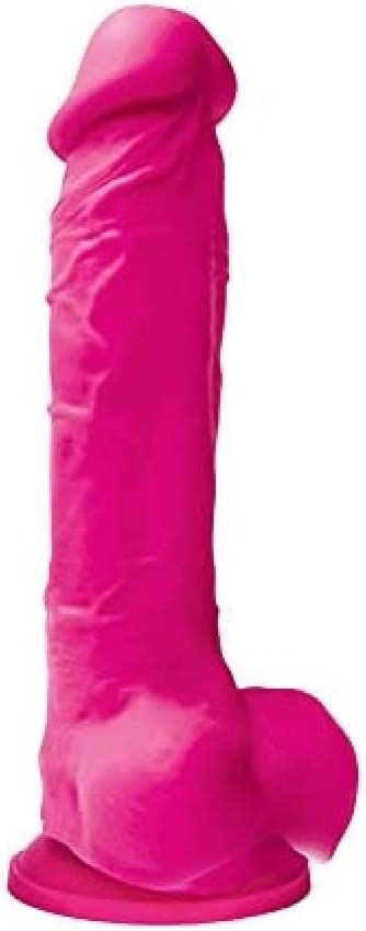 Colours 'Pleasures' 8 inch Silicone Dildo -Pink