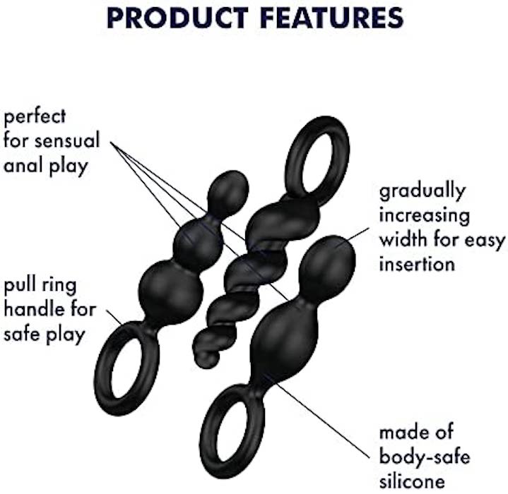 Satisfyer "Booty Call" Anal Plugs 3Pc Set