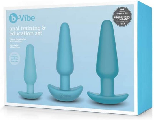 b-Vibe "Anal Education" 10 Piece Set -Blue