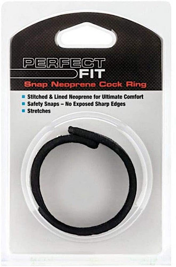 Perfect Fit 'Neoprene' Snap C/Ring -Black