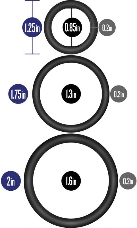 Performance 'VS4' Sil C/Rings -3Pack
