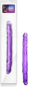 B Yours 14 Inch Double Dildo -Purple