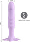 Maia ''Dazey'' 7 Inch Dildo -Purple