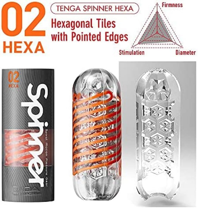 Tenga Spinner "Hexa" Beads Stroker -Grey