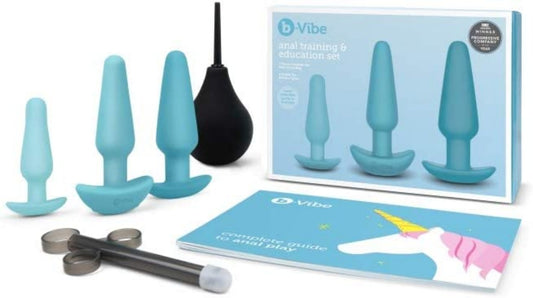 b-Vibe "Anal Education" 10 Piece Set -Blue