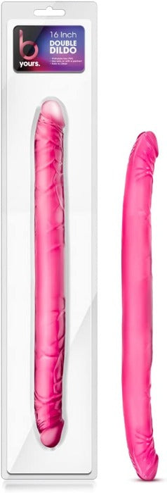B Yours Double Headed 16 Inch Dildo -Pink