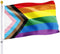 ''Progress'' 2 X 3 ft Pride Flag