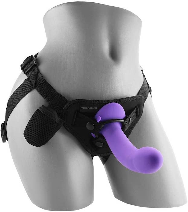 Pegasus 6" Realistic Curved Peg -Purple