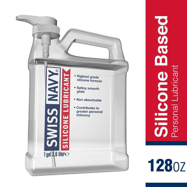 Swiss Navy Silicone Lubricant 1 Gallon Little Sister's Book & Art Emporium Swiss Navy Silicone Lubricant 1 Gallon Little Sister's Book & Art Emporium