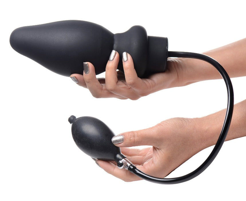MS "Ass Pand" Inflatable Anal Plug Large -Black