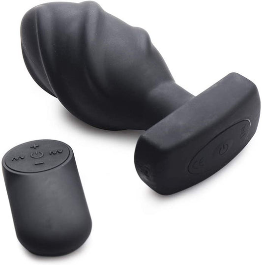 The Driller 10X "Swirled" Butt Plug -Vibe