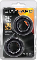 Stay Hard ''Oversized'' Donut Rings -2Pk