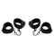 MS Kinky &quot;Comfort&quot; Wrist & Ankle Cuff Set -Black