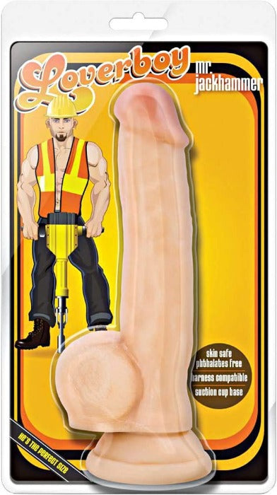 Loverboy 'Mr Jackhammer' 8.75 Inch Dildo -Beige