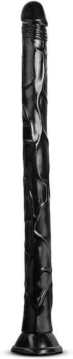 Jet Black Mamba 19.25" Long Dildo