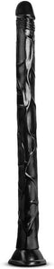 Jet Black Mamba 19.25" Long Dildo