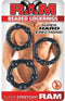 Ram ''Beaded Cock Rings'' -Black