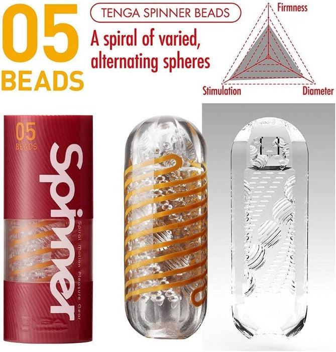 Tenga Spinner "Spiral Motion" Beads Stroker -Red