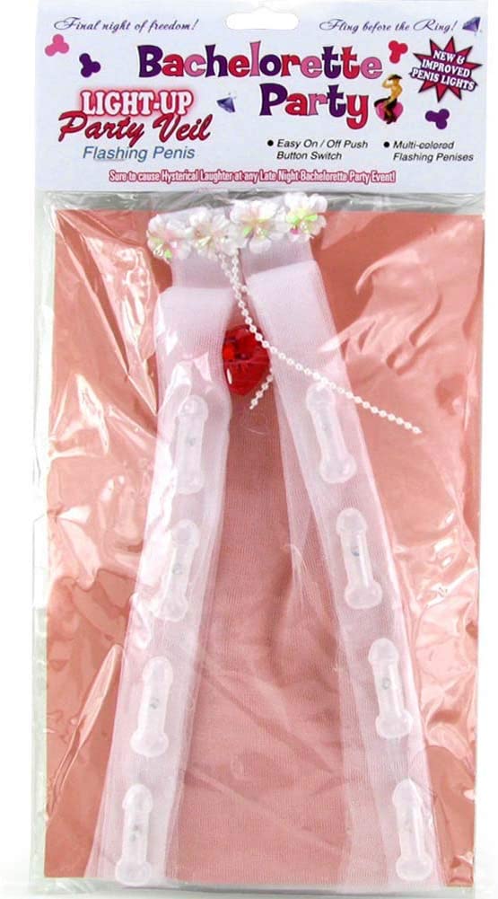 Light-Up Flashing Penis Party Veil