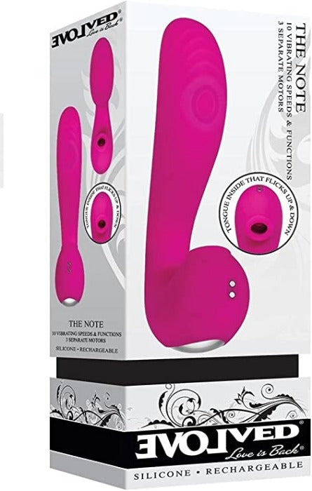 Evolved ''The Note'' Thumping Licking Vibe -Pink