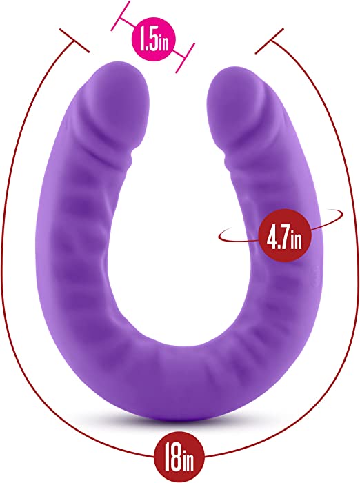 Blush "Ruse" 18 Inch Double Dong -Purple