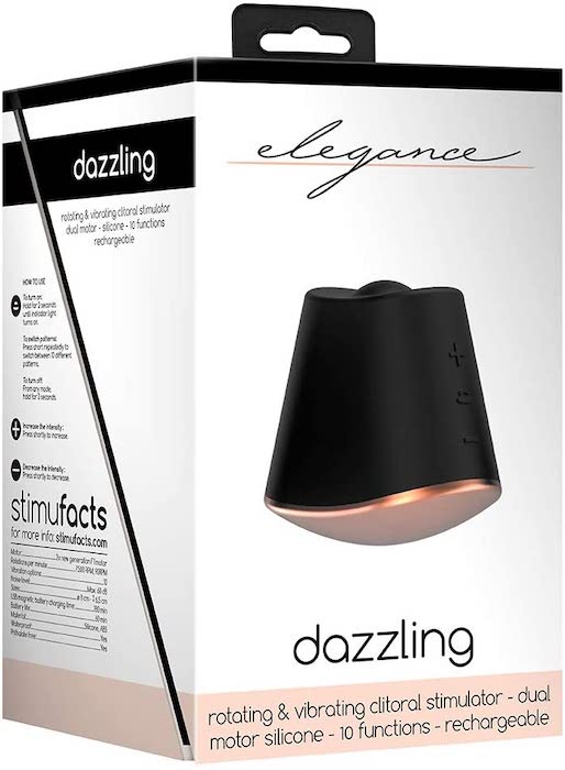 Elegance "Dazzling" Clitoral Vibe -Black
