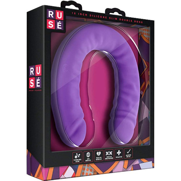 Blush "Ruse" 18 Inch Double Dong -Purple