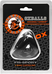 Oxballs 'Tri-Sport' 3-Ring Cocksling -Blk