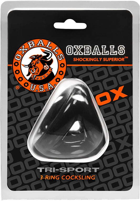 Oxballs 'Tri-Sport' 3-Ring Cocksling -Blk