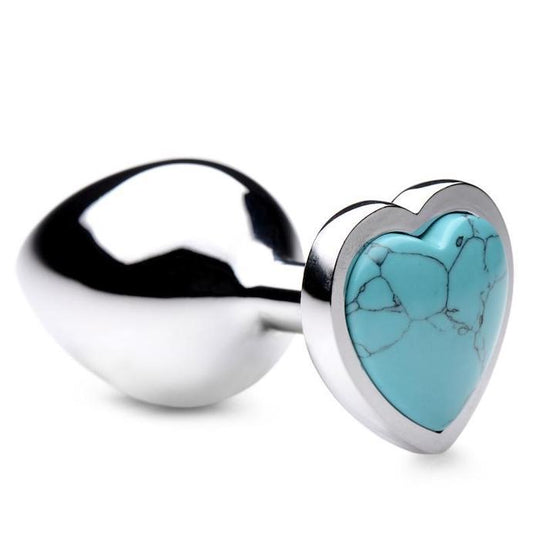 BootySparks "Heart" Gem Plug Turq/Med