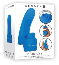 Gender X 'Flick It' Vibrator –Blue