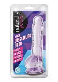Nat Yours 8 Inch Crystalline Dildo -Purple