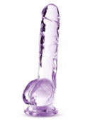 Nat Yours 8″ Crystalline Dildo -Purple