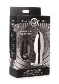MS "Chrome Blast" 7X Anal Plug w/Remote –Small