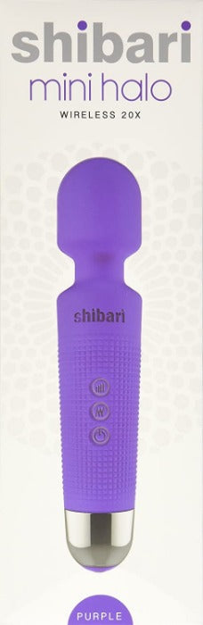 Shibari 'Mini Halo' 20X Multi-Speed Wand -Purple