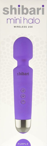 Shibari 'Mini Halo' 20X Multi-Speed Wand -Purple