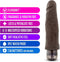 Dr. Skin ''Dr. David'' 8 Inch Vibrating Dildo -Brown