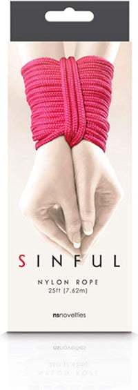 Sinful "Nylon Rope" 25ft -Pink