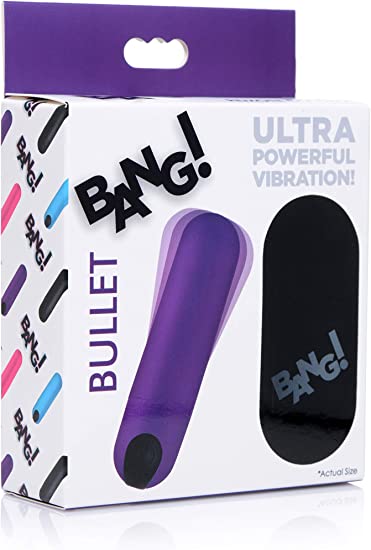 Bang Powerful Vibrating Bullet w/ Remote  -Purple