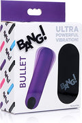 Bang ''Powerful'' Vibrating Bullet w/ Remote  -Purple